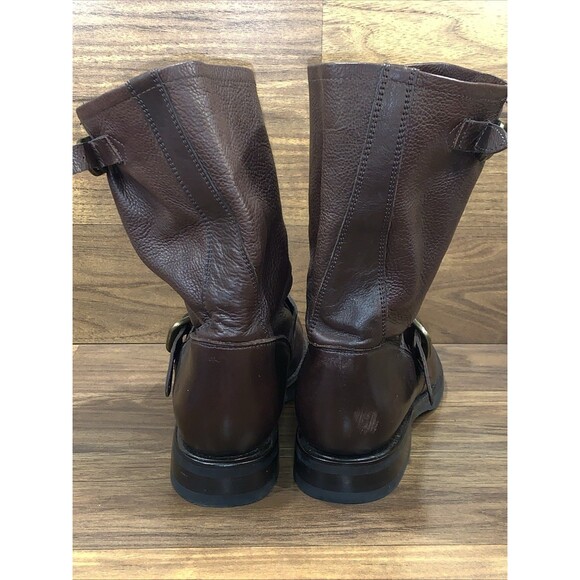 Frye Women's 3476509 Size 8.5 B Brown Veronica Short Motorcycle Boots - Picture 6 of 15